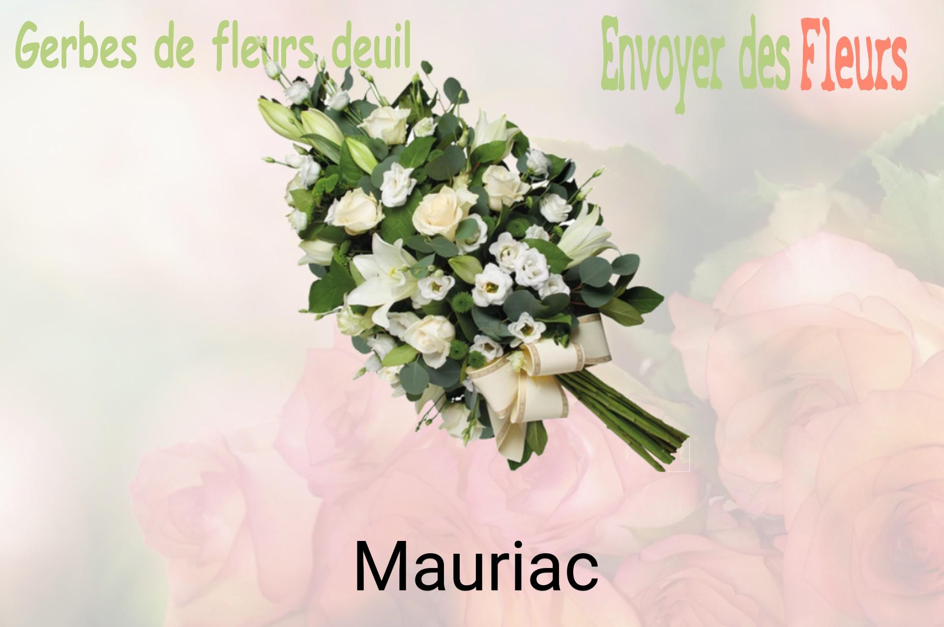Gerbe de fleurs de deuil livrée à Mauriac